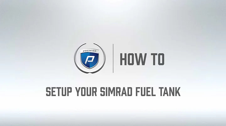 SIMRAD Fuel Tank Setup