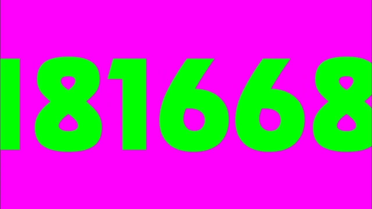 Numbers 1 to 524288 - YouTube