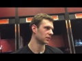 Jon Leuer 13/13 double double 3-21-2016 post game