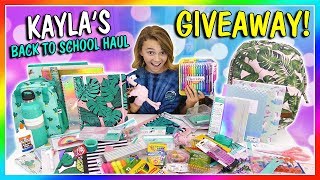 KAYLA'S BACK TO SCHOOL SUPPLIES HAUL & GIVEAWAY 2018! | We Are The Davises