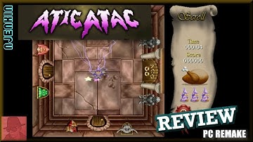 Atic Atac - PC Remake of the ZX Spectrum 48K game!! with Commentary