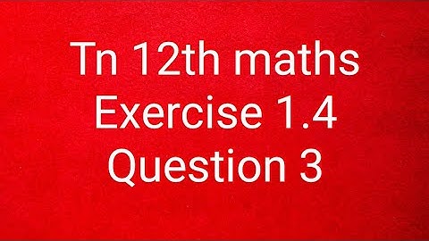 Tn 12th maths exercise 1.4 question 3/Applications of matrices and determinants
