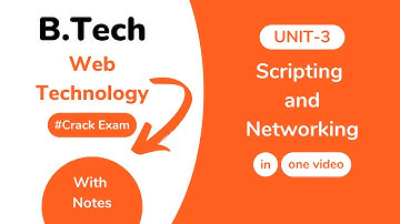 Unit 3: Scripting and Networking Web Technology AKTU With Notes | BTech 3rd Year KCS 602