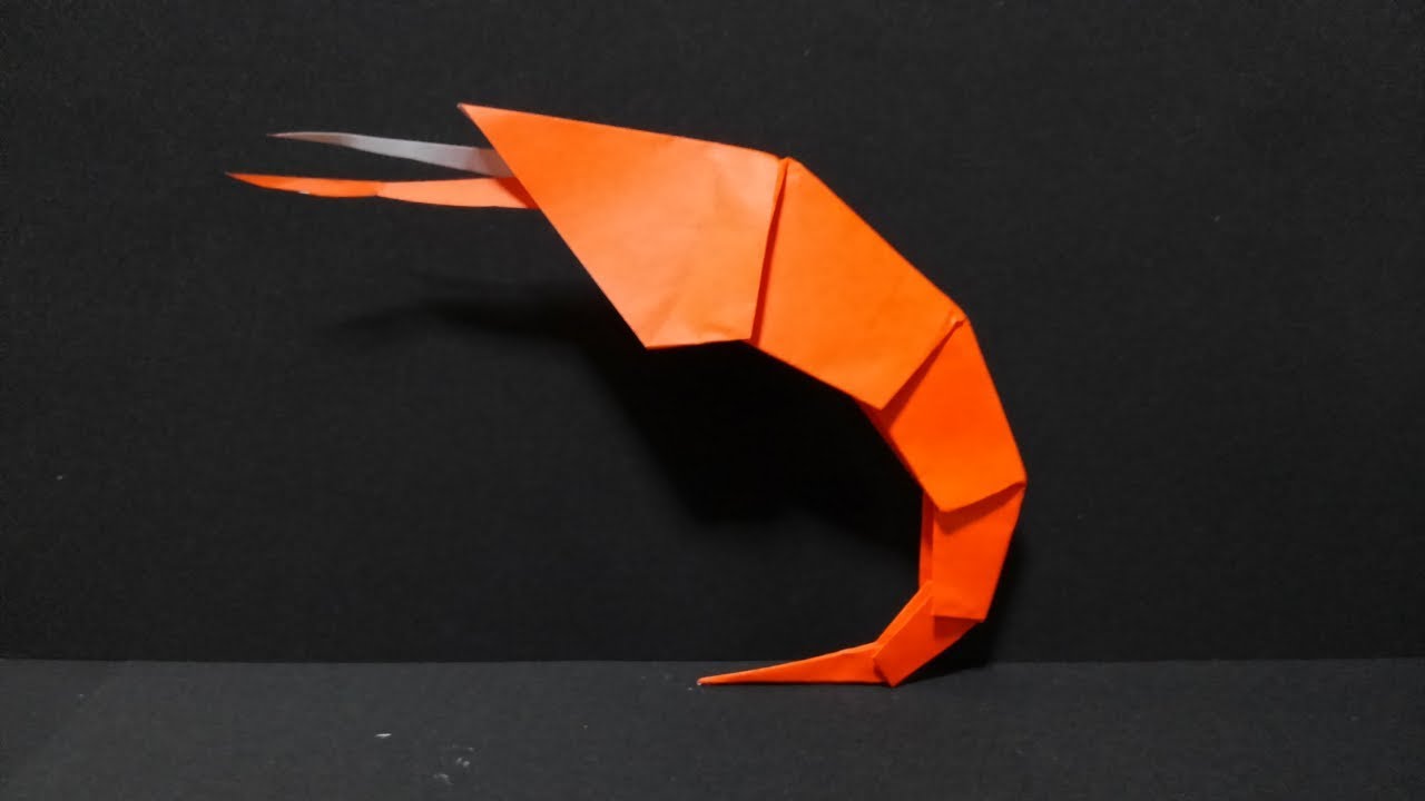 Origami How To Make An Shrimp Video 折り紙 エビ海の生き物の簡単な折り方youtube Tv Youtube