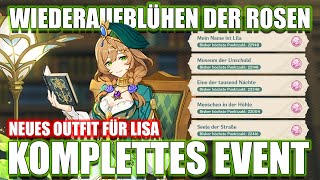 Wiederaufblühen der Rosen ~ Outfit für Lisa Weisheit unter dem Grün ~ Komplettes Event in Platin