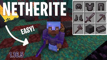 How to get netherite armor ingot weapon tools in minecraft 1.16.5