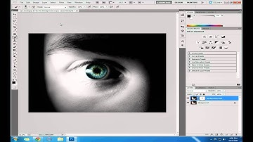 Tutorial Photoshop CS5 - color splash - partial black and white