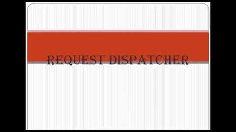 Java Servlet - RequestDispatcher interface