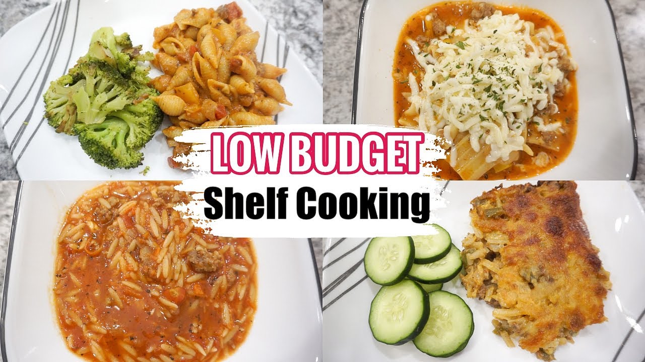 SHELF COOKING on a LOW BUDGET Dinner Ideas QUICK & EASY DINNER