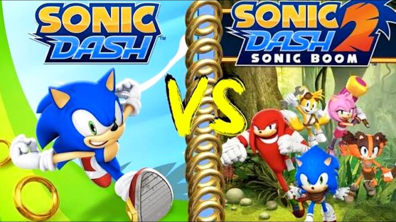 SONIC DASH vs SONIC DASH 2 SONIC BOOM android gameplay - YouTube