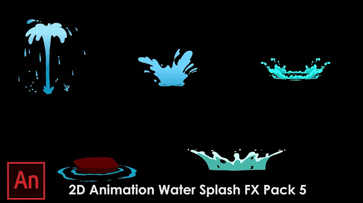 2D Animation water Splash FX Pack 5 | Free Adobe Animate CC Files