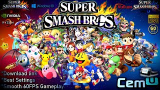 CEMU Super Smash Bros PC Gameplay | Full Playable | WiiU Emulator | 2021 Latest | 1080p 60fps