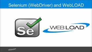 Selenium WebDriver WebLOAD demo