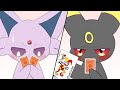 [Pokémon Animation] Espeon isn't good at Old Maid, and Umbreon wants to keep watching her like that.