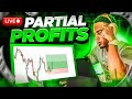 How to Take PARTIAL PROFITS (Live Trading) - $6500 to $9400 ($1m Growth Challenge) 🏆