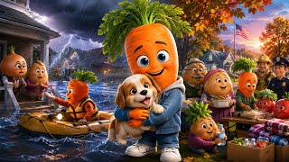 The Brave Carrot Who Saved the Whole Neighborhood! 🥕| Emotional Rescue Story #MoralStory #Kindness