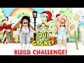 10 Minutes CHRISTMAS Build Challenge Miss VS Princesse sur Adopt me! (Roblox)