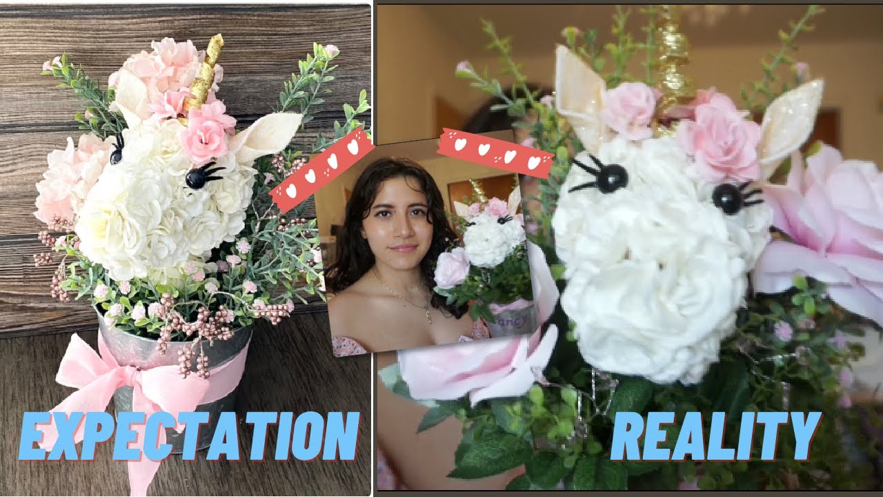Unicorn Flower Arrangement ! Expectation VS Reality
