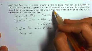 PSLE Maths 2009-2013 Solution Speed Q4 to 8