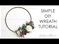 MODERN And SIMPLE Hoop Wreath Tutorial