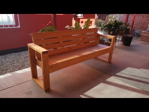 Video: Cómo Hacer Un Banco De Jardín De Madera