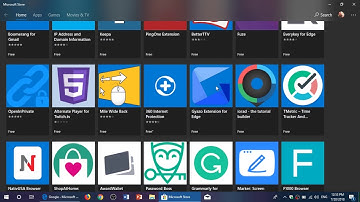 Windows 10 Microsoft Edge extensions how to get them
