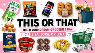 THIS or THAT? Build Your Dream Grocery Day 🛒🥑🍎 | Food Aesthetic Challenge! screenshot 5