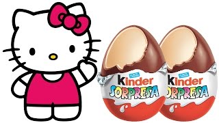 Набор шоколадных яиц Kinder Surprise Hello Kitty / SET OF HELLO KITTY KINDER SURPRISE EGGS
