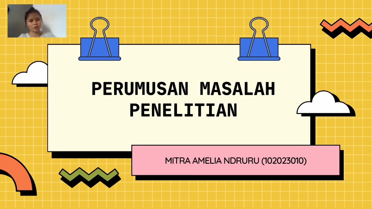 Konsep Dasar Penelitin & Perumusan Masalah Penelitian