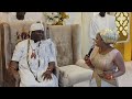 Beautiful and respectful wife queen naomi appreciates her darling royal king the ooni of ife