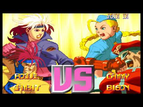 X-Men vs Street Fighter ( Arcade ) - Rogue / Gambit Playthrough ( Apr 13, 2018 )