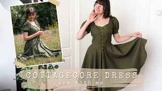 Making The Cottagecore Dress Of My Dreams | Sew With Me