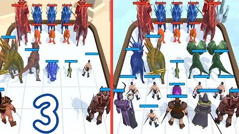 Part-2 Merge Master Dinosaur Fusion: Dinosaur And Warriors Fight