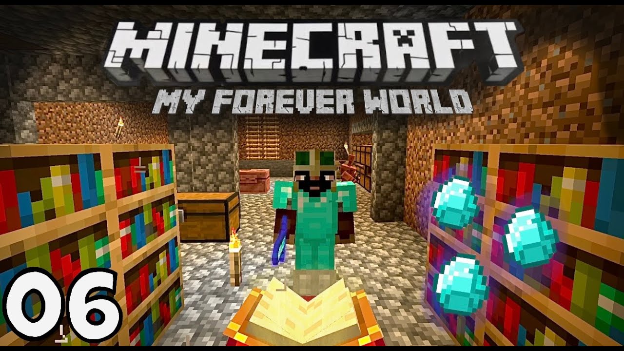 Finding Diamonds & Powering UP! in my Forever World - Minecraft ...