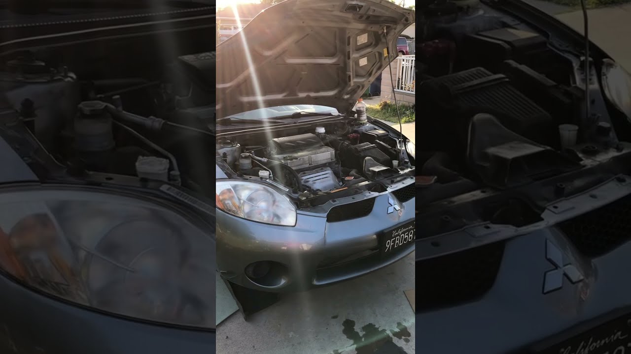 Mitsubishi Eclipse 2008 serpentine belt tensioner location