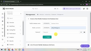 How To Change Database Password in Hostinger