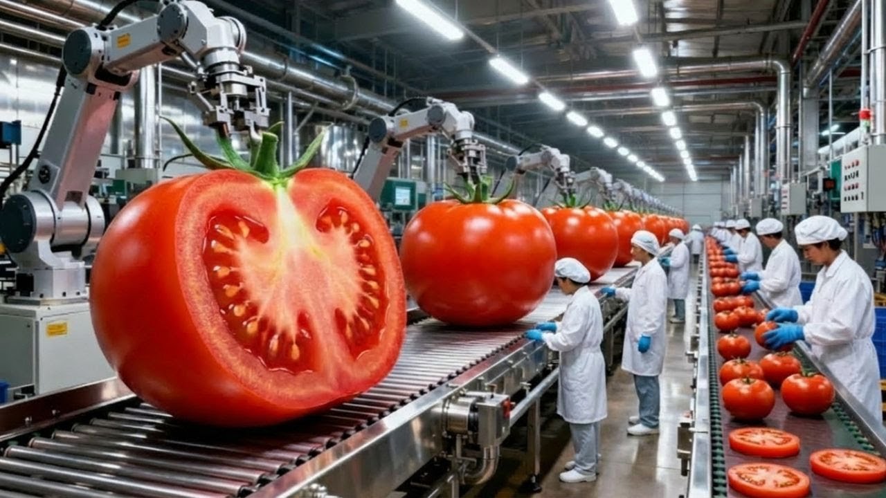 How Tomato Sauce Is Made: Inside a Real Factory Full Process