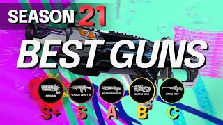 NEW SEASON 21 WEAPONS TIER LIST  BEST and WORST GUNS  Apex Legends S21 Guide