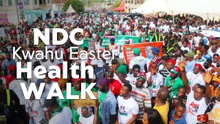 Umbrella over Kwahu as the National Democratic Congress storms Kwahu with a massive health walk