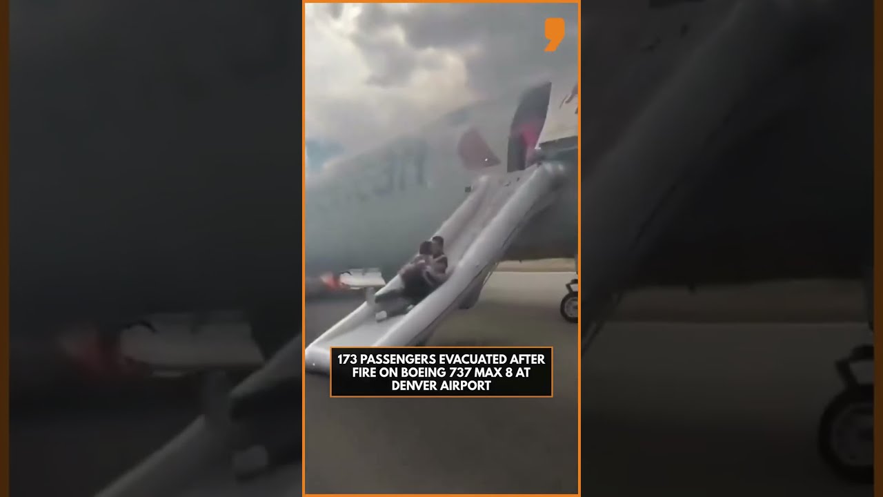 American Airlines 737 MAX 8 Evacuated After Gear Fire At Denver Airport News9