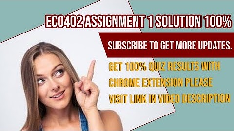 ECO402 ASSIGNMENT 1 SOLUTION AND DISCUSSION SPRING 2020