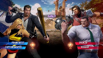 MARVEL VS. CAPCOM: INFINITE Frank West,Captain Marvel Alt. Gameplay In Arcade Mode