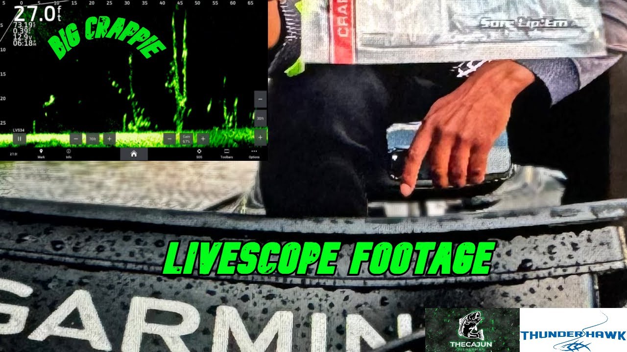 How To Catch Big Crappie! Complete Livescope Footage! YouTube