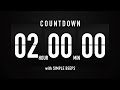 2 hours countdown timer flip clock 