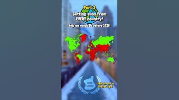 Getting subs from EVERY country (Part 3) | #geography #map #mapper #mapping #maps