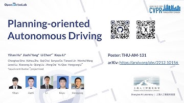 CVPR23 Plenary Talk | [Best Paper] UniAD: Planning-oriented Autonomous Driving