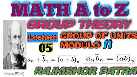 GROUP OF UNITS MODULO (Un •n)