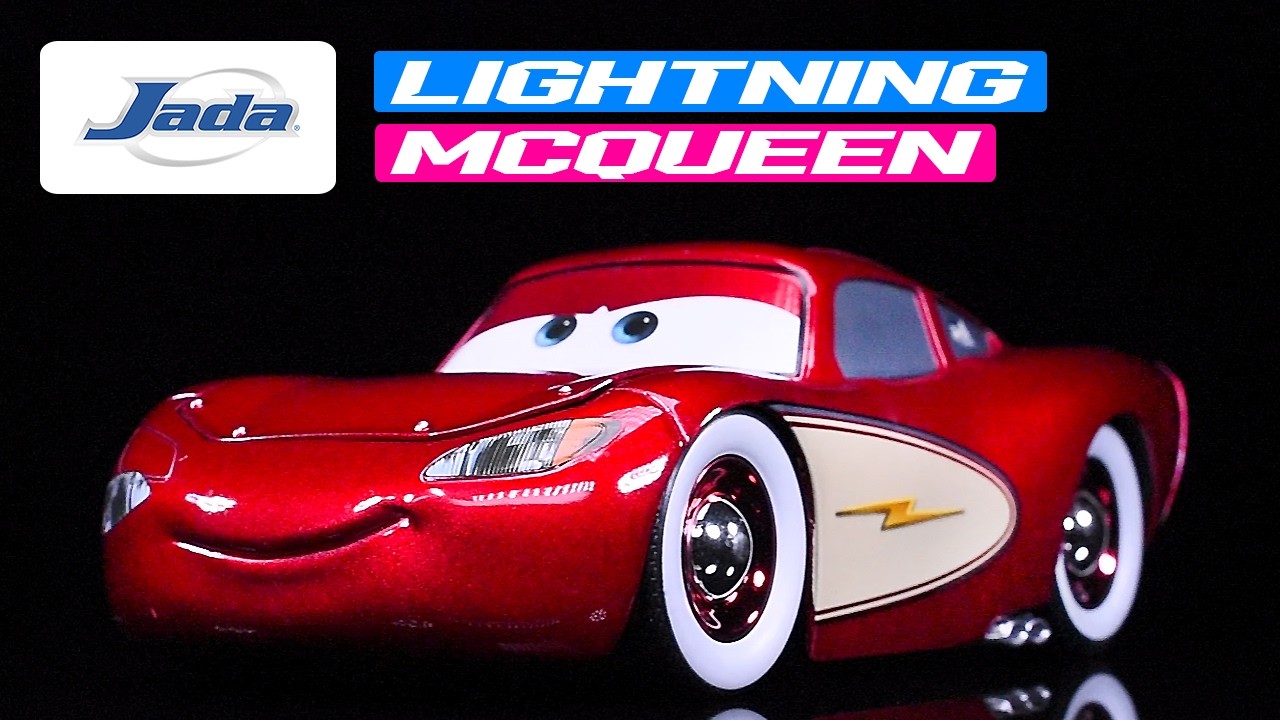 Cruising Lightning McQueen Red Metallic Cars Movie "Hollywood Rides" Series Diecast Model Car | Jada
