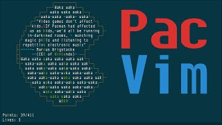PacVim teaches Vim keys