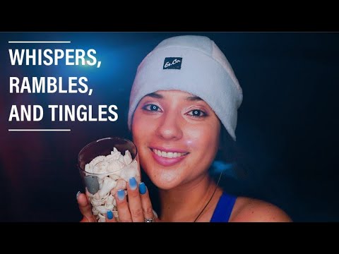 ASMR WHISPERING AND RAMBLING - SEASHELL SOUNDS